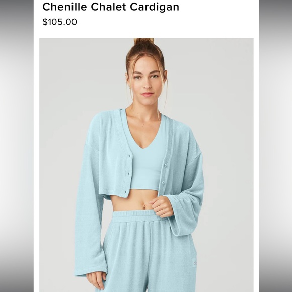 COPY - Alo Yoga Chenille Chalet Cardigan - Picture 6 of 6